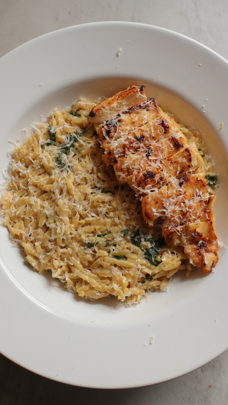 lemon orzo