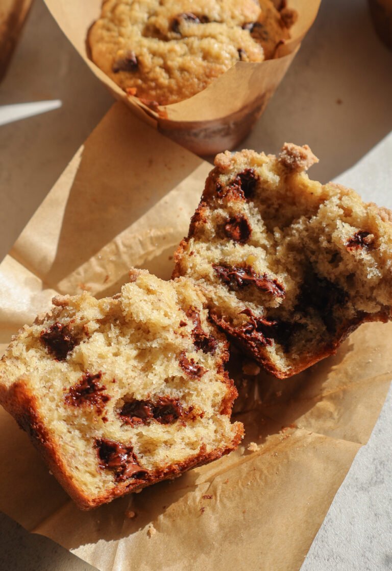 banana choc chip muffins