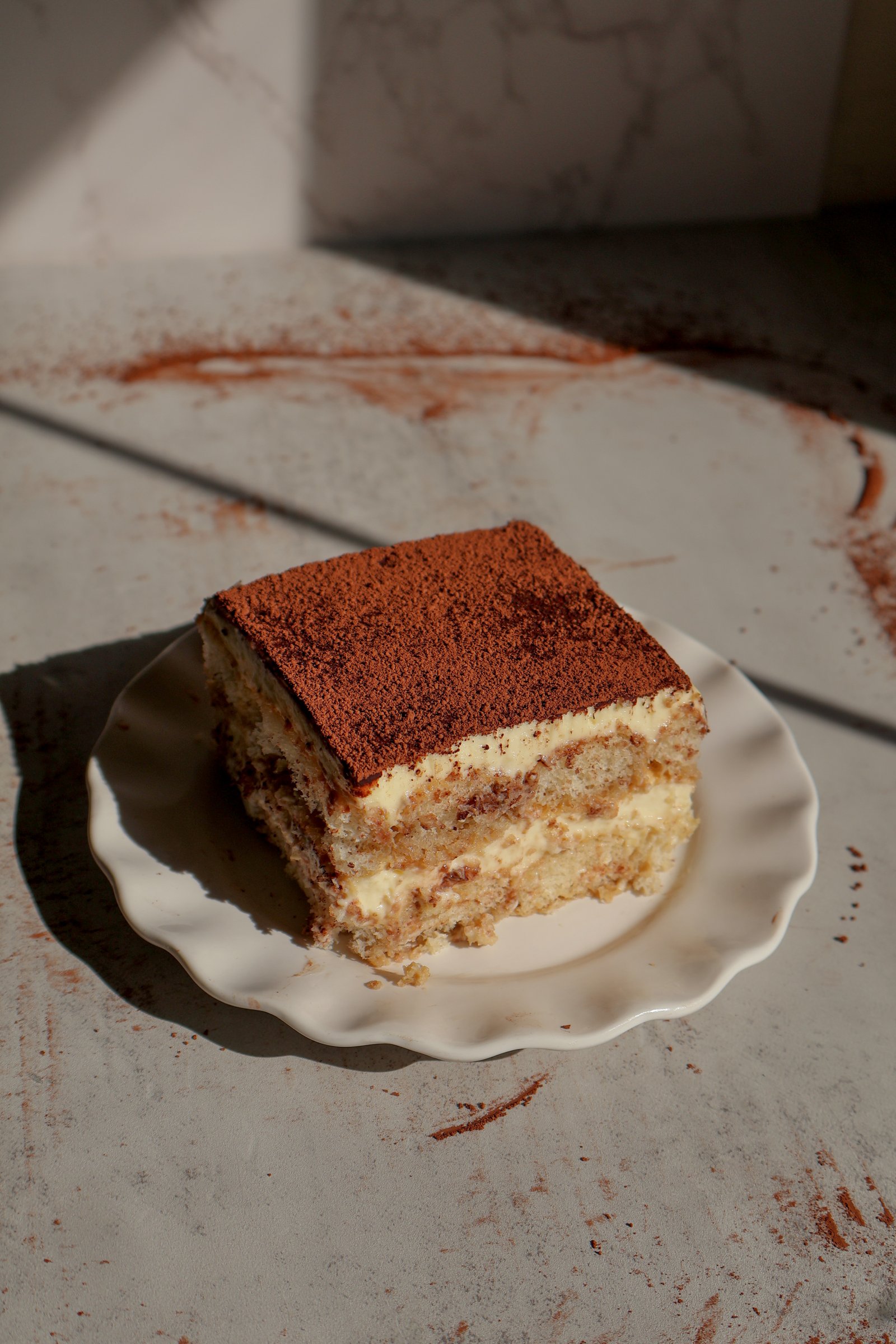 tiramisu slice