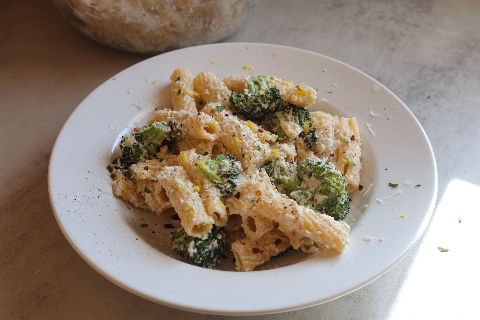 lemon ricotta pasta