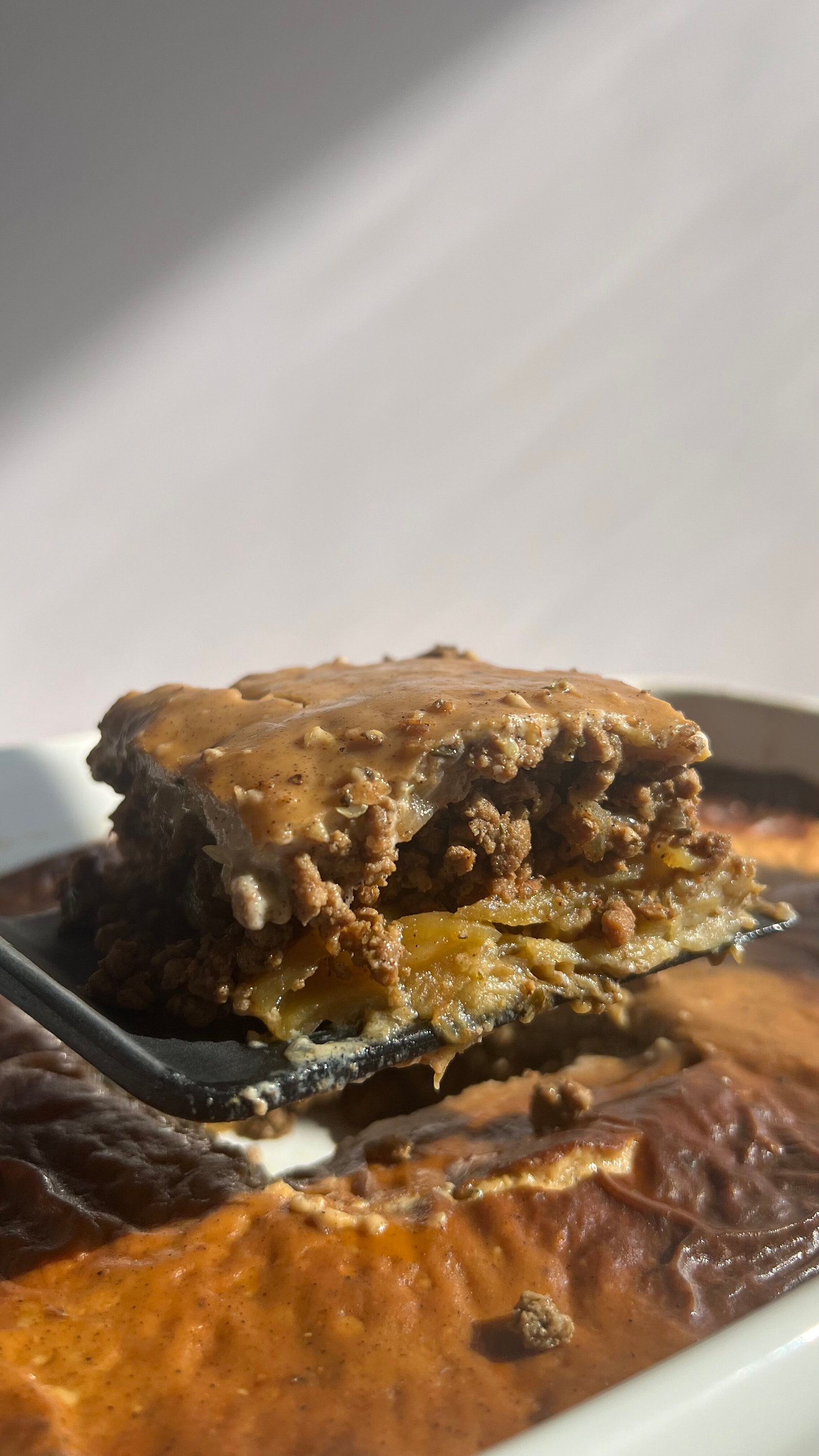 slice of moussaka