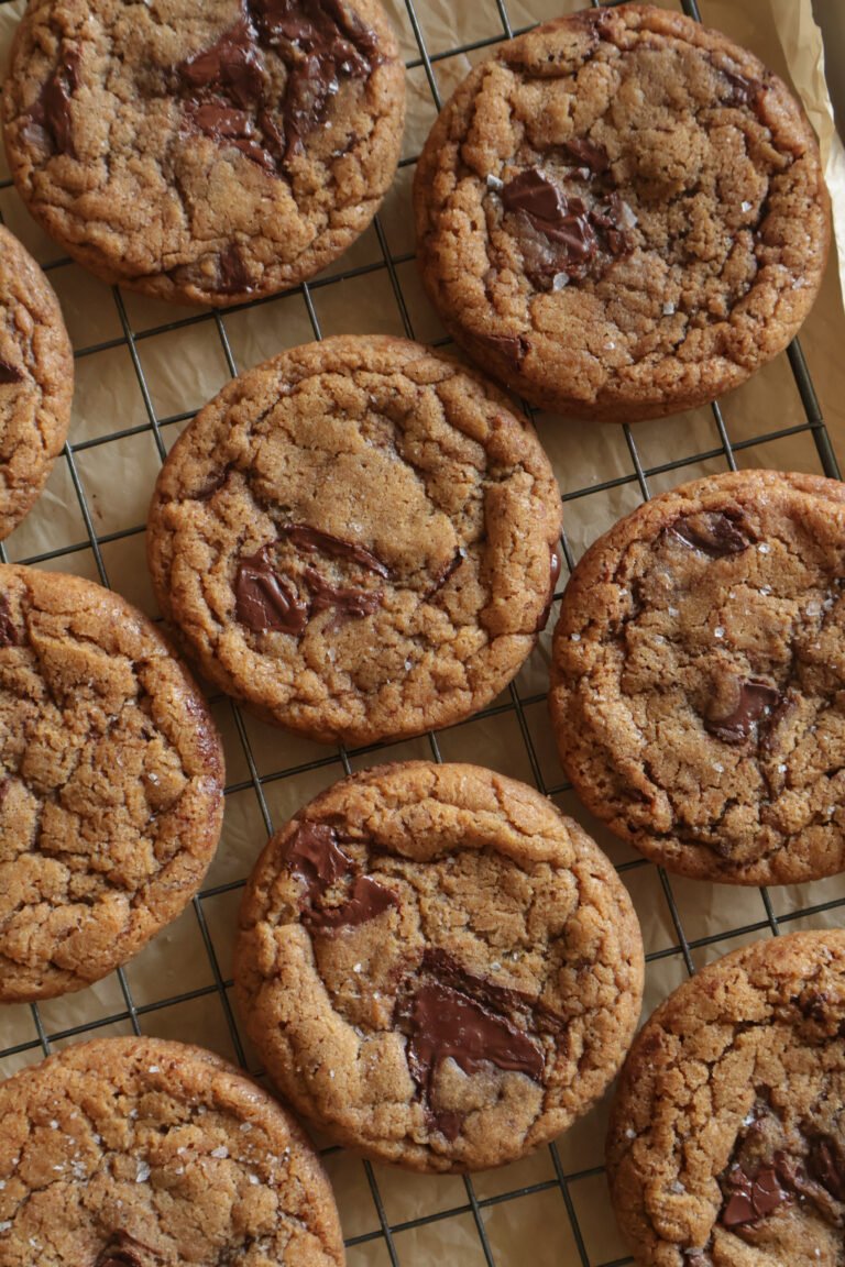 cookies cooling on rack